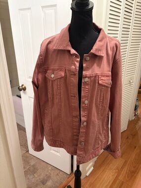 Maurices Women’s Dusty Rose Denim Jacket - Casual Button-Up